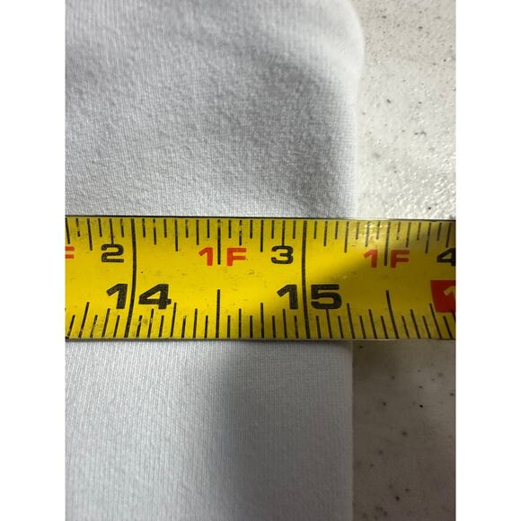 Susana Monaco Strapless Cuffed Ankle Jumpsuit in Sugar (White) Size L Nylon D48 - Picture 8 of 9